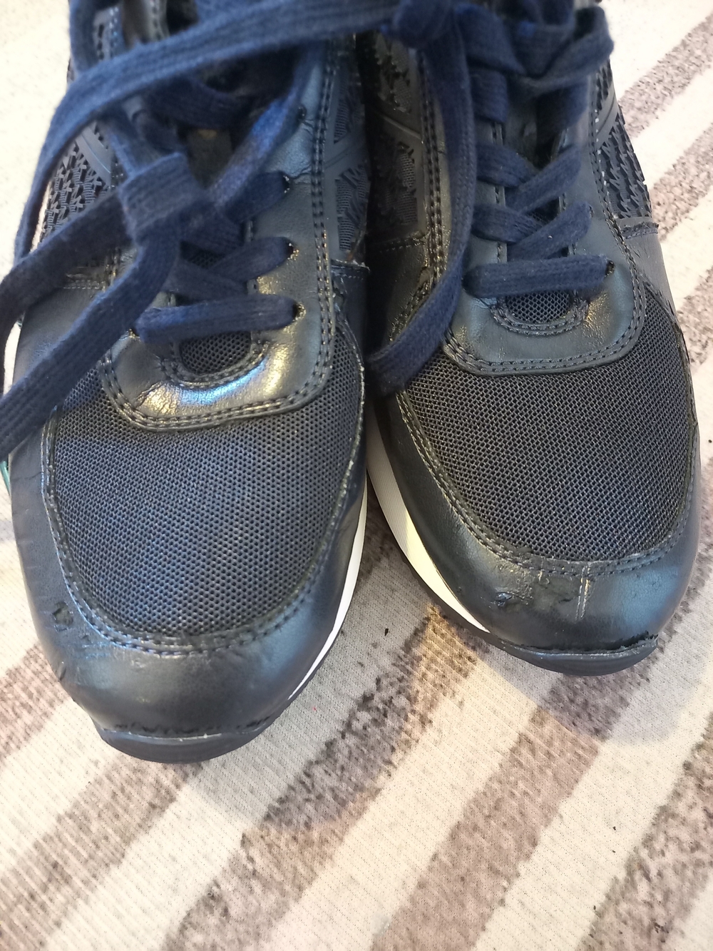 Michael Kors Navy Lace-Up Sneakers - Picture 3 of 8